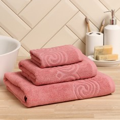 Полотенце LoveLife, махровое, Border, 9097601, 50х90 см пыльно-розовый