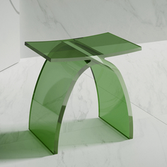 Стульчик для ванной Abber Kristall зеленый AT1739Emerald