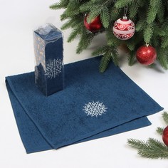 Полотенце Этель Снежинка, 30х60 см, 340 гм2, 100% хлопок