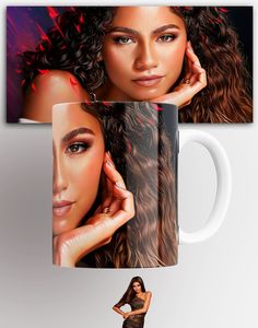 Кружка Зендея Zendaya актриса с принтом 330 мл No Brand