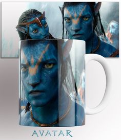 Кружка с принтом аватар джейк и нейтири avatar путь воды 330 мл No Brand