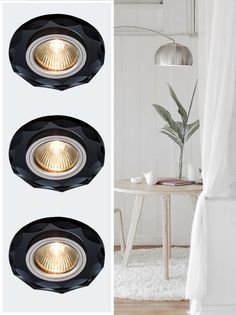 Встраиваемый светильник Max LightCrystal 50 BLK ML комплект 3 шт