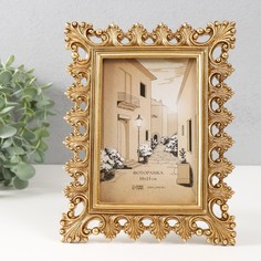 Фоторамка Верона, 10х15 см золото, 17х1,7х22 см No Brand