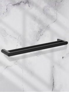 Держатель для полотенца 2-ой Zenfort коллекция Магия 64см, черный