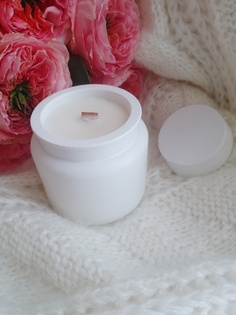 Набор из 5 ароматических свечей Гипсики. Изделия из гипса в баночках