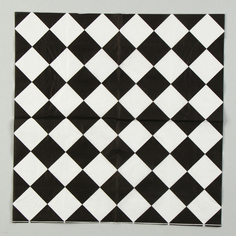 Салфетки бумажные Страна Карнавалия Чёрные ромбики 33х33 см, 20 шт