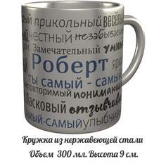 Кружка с именем AV Podarki комплименты Роберт ты самый самый