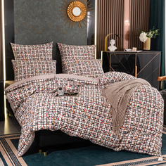 Постельное белье VIVA-HOME TEXTILE сатин люкс 2 спальный на молнии