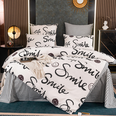 Постельное белье VIVA-HOME TEXTILE сатин люкс 2 спальный на молнии