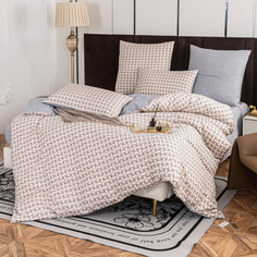Постельное белье VIVA-HOME TEXTILE сатин люкс 2 спальный на молнии