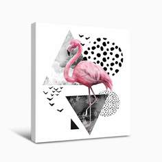 Картина на холсте Postermarket, Розовый фламинго 40х50 см