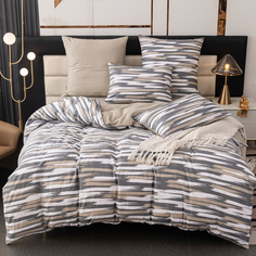 Постельное белье VIVA-HOME TEXTILE сатин евро на молнии