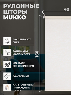 Штора рулонная FRANC GARDINER 40x160 см на окно белый