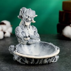 Подставка для мелочей Сувениры из мраморной крошки Мефистофель 10,5см