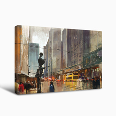 Картина на холсте Postermarket Город, 40х50 см