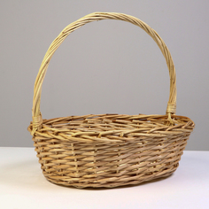 Корзина плетеная, 37 х 3014 х 38 см, ива No Brand