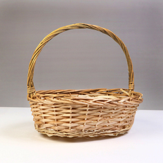 Корзина плетеная, 33 х 2612 х 30 см, ива No Brand