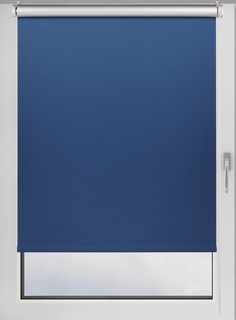 Штора рулонная FRANC GARDINER блэкаут Silver 100х160 см на окно синий