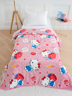 Плед Dakimaki Павлинка Hello Kitty Хелло Китти, 150х200, 1,5-спальный