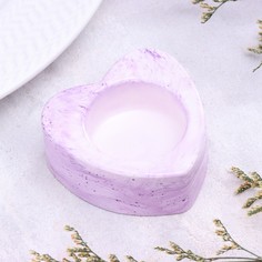 Подсвечник Дарим Красиво Сердце малое Мрамор 10059889