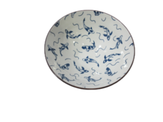 Тарелка Homium, Japanese Collection, Очарование, глубокая, цвет белый-синий, D20см