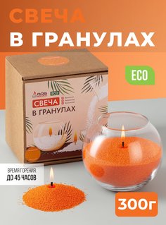 Свеча насыпная не ароматическая восковая Шар 10х12см Ros Candles