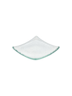 Салатники плоские набор 6 шт BDK-Glass Mini-square, стеклянные, 7,7 см
