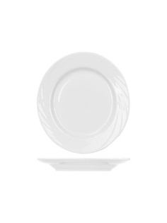 Тарелки десертные Добрушский фарфоровый завод 6 шт Голубка 17,5 см белый