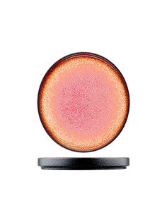 Тарелки десертные Kunstwerk 6 шт Agate 15 см красный