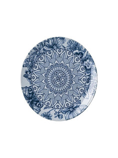 Тарелки десертные Добрушский фарфоровый завод 4 шт Paradise 20 см синий