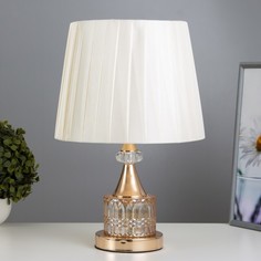 Настольная лампа с подсветкой RISALUX Элегия Е27 40Вт золото 26х26х39 см