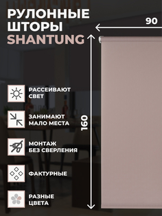 Штора рулонная FRANC GARDINER Shantung 90х160 см на окно пыльная роза