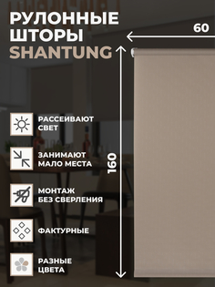 Штора рулонная FRANC GARDINER Shantung 60х160 см на окно капучино