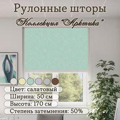 Рулонные шторы Колорит Эль Айс Арктика 552750, 50 х 170 см., зеленые