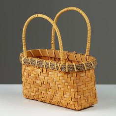 Корзина плетеная, 26 x 11 x H1325 см, медовая, секвойя No Brand