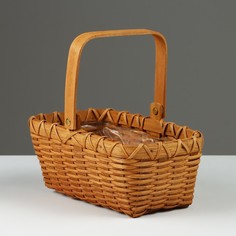 Корзина плетеная, 23,5 x 14 x 10 см, ротанг No Brand