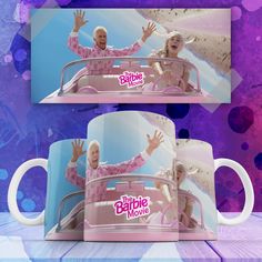 Кружка с принтом барби barbie марго робби и райан гослинг 330 мл No Brand