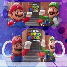 Кружка с принтом братья супер марио в кино the super mario bros 330 мл No Brand