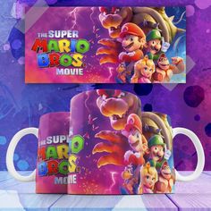 Кружка с принтом братья супер марио в кино the super mario bros 330 мл No Brand