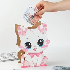 Копилка на мечту Котик 10243864, 172х110х231 мм No Brand