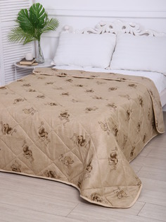 Одеяло AGI-TEX 1,5 спальное верблюжий пух всезсезонное 142х205 No Brand