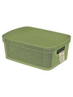Корзина для хранения Keeplex Green Republic с крышкой 5л 28,1х18,5х13,9см