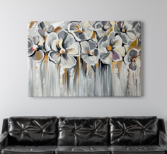 Картина интерьерная Art Debut Gallery Белые цветы 40х60 см