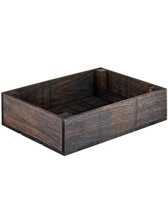 Ящик для подачи PPwood, Q608V-00B прямоугольный с бортом 35х25х9 см