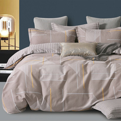 Постельное белье Cleo Satin de Luxe 4 наволочки 50х70 и 70х70 евро