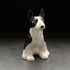 Статуэтка фарфоровая Весёлый фарфор, Бультерьер, сидит