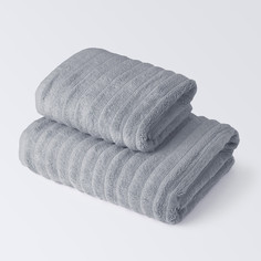 Набор полотенец махровых Ecotex Лайфстайл, 90x50, 130x70, серый