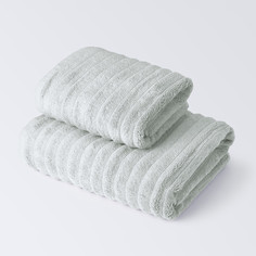 Набор полотенец махровых Ecotex Лайфстайл, 90x50, 130x70, светло-серый