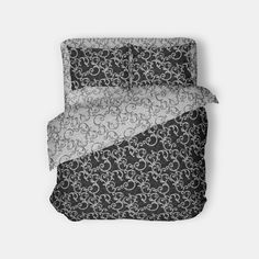 Комплект постельного белья KTEX Вензель 2 спальный с ЕВРО простыней бязь