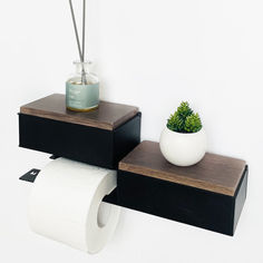 Держатель для туалетной бумаги Molinardi Creativo с двумя ящиками П3В-ТЧ